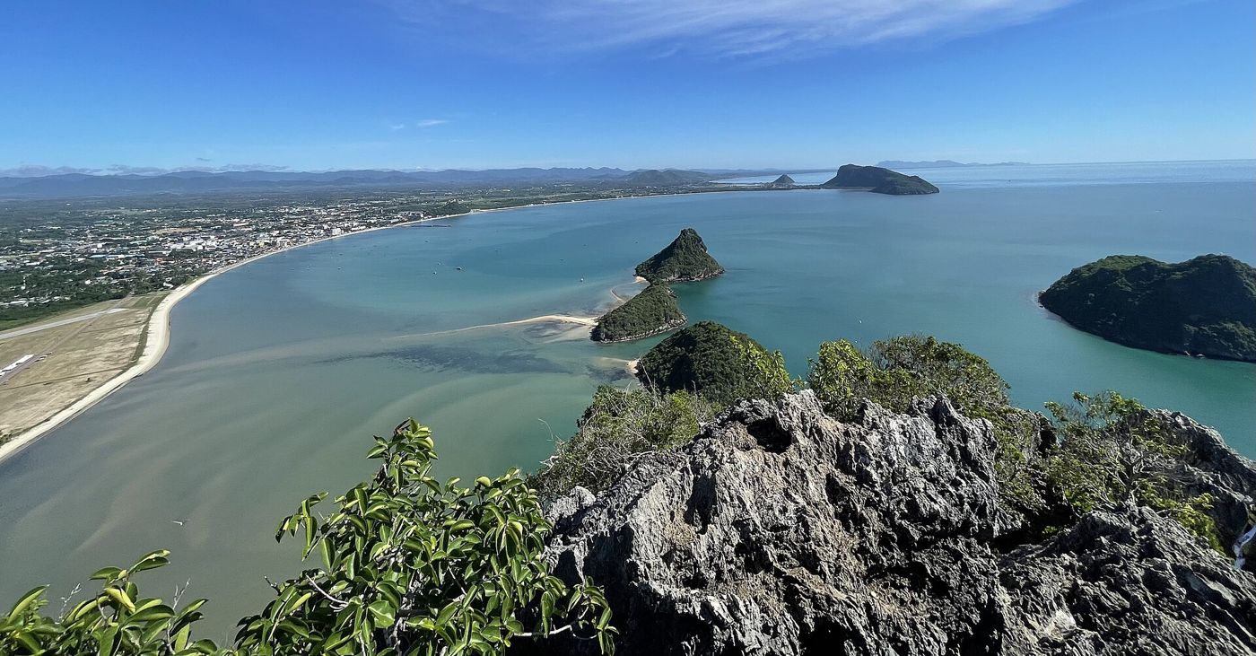 Mountains above the bay