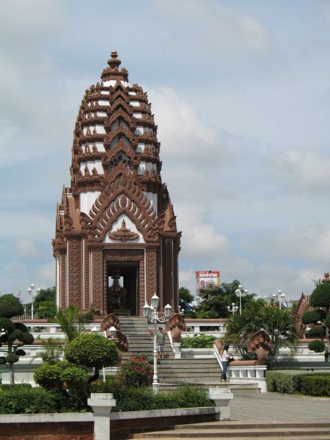 The bay and town of Prachuap Khiri Khan, Thailand